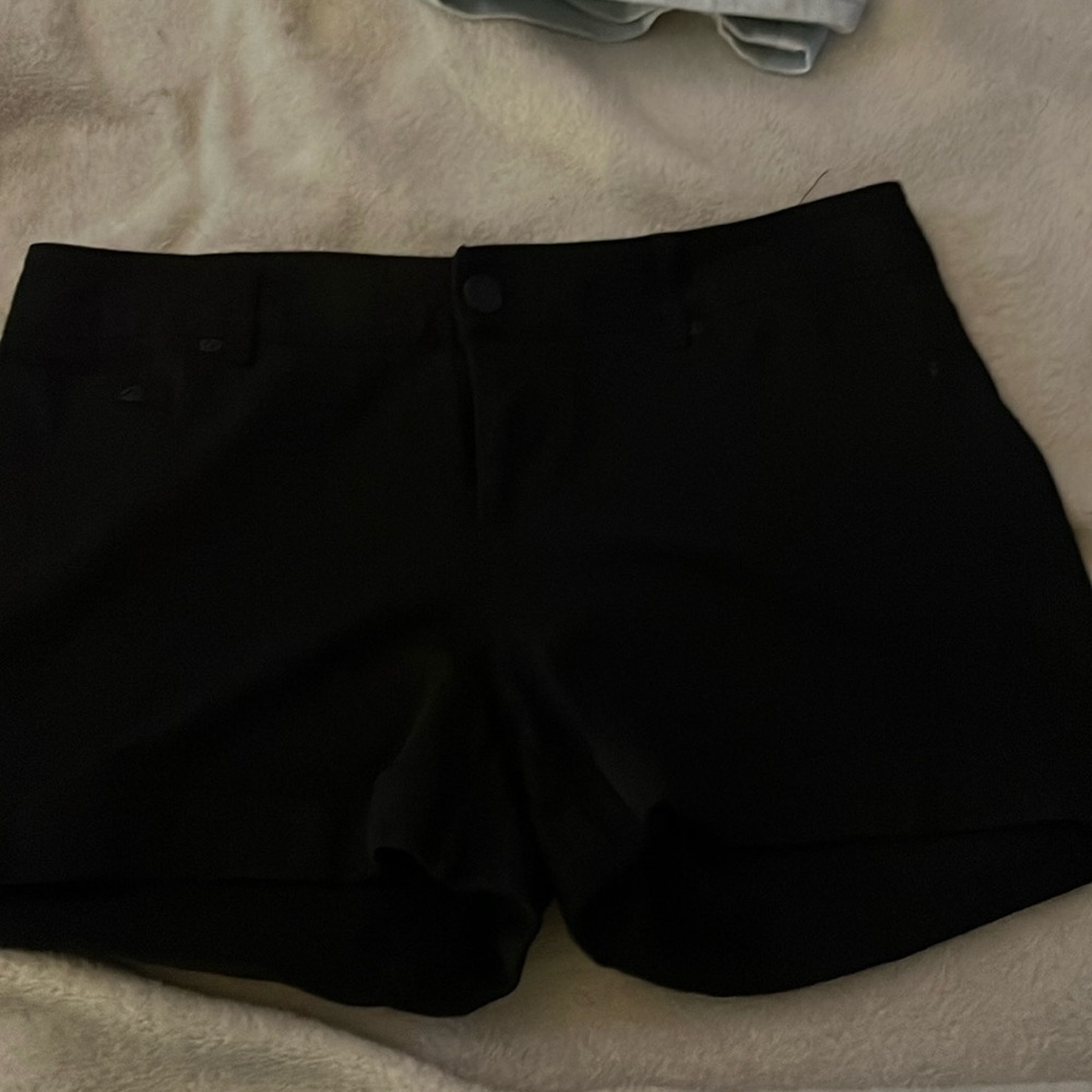 Black cotton shorts, like new.